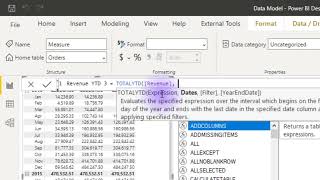 47. Using TOTALYTD to calculate Year to Date Values