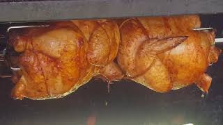 Rotisserie chicken on the BBQ Smoker Pros