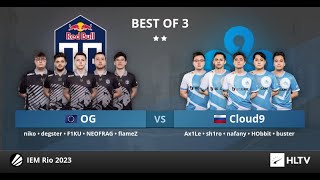 CS GO Campionato Mundial Ao VIVO Brazy Party 2023 - Semi-finals - OG Esports vs Cloud9