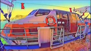 Take a peek at what's inside the Lifeboat on a cruise ship?? | Cruise Ship Crew Vlog