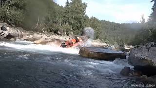 Бель-Су подъем порога "Слалом в малую воду"