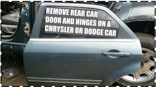 How To Replace Rear Car Door 🚪 On A Dodge, Chrysler, Jeep FAST