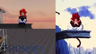 INT SSJ4 Gogeta Active Skill - ROBLOX Animation