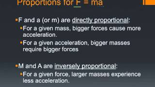 2.2 Newton's Second Law