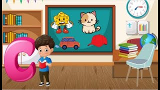 Phonics letter c and learning poem| nursery rhymes| kids poem station