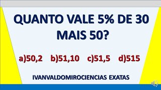 Porcentagem. Matemática Questões de Concursos e Provas aula 251. Prof. Ivan Valdomiro.