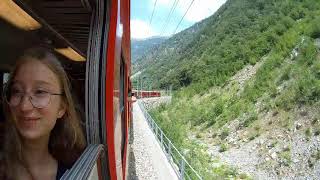 Bernina Ekspres from Tirano to St Moritz Alpy zach. cz 1