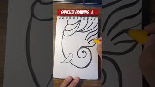 Easy Ganesha drawing #ganeshaart #ganesha #shortsviral #easydrawing #easyartforkids