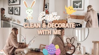 EASTER DECORATE WITH ME | CLEAN AND DECORATE FOR EASTER WITH ME | Emma Nightingale