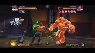 Luke cage destroying a 450k Sasquatch boss last month’s side quest