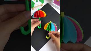 Paper Umbrella Craft || Kids Craft #shorts #art #craft #dailyshorts #artwork #diy #Pencil&Paper