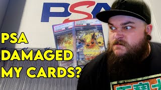 PSA SENT ME BACK DENTED POKEMON CARDS?! Huge Submission Part 2