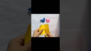 butter fly 🦋making with paper #paper crafts#Diy#shorts