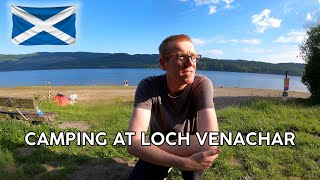 Camping at Loch Venachar in Scotland 🏴󠁧󠁢󠁳󠁣󠁴󠁿 (It's calm and peaceful)