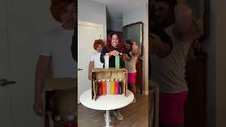 Colored Bottle Guessing Game! #guessinggame #games #game #coloredbottles #wigs #gays