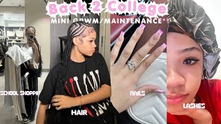 My $150 Maintenance/Prep for College💕| nails, lashes, hair, shopping!