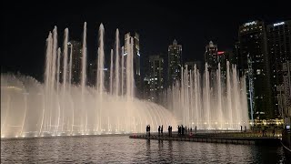 The Dubai Fountain Rings 1&2 Disabled Oarsmen At 3:50 Malfunction (Hero) 31-3-2024