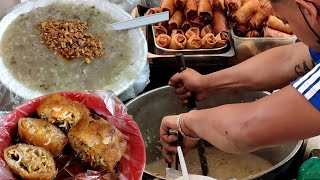 Eddie Wow LUGAW in Quiapo, Manila | Filipino Rice Porridge | Filipino Street Food