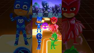 PJ Masks - CatBoy 🆚 Owlette 🆚 Night Ninja 🆚 Gekko X Dance Song Tiles Hop EDM Rush #shortsс