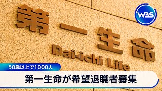 第一生命が希望退職者募集　50歳以上で1,000人【WBS】