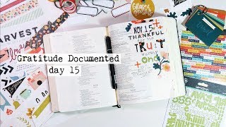 Gratitude Documented Day 15 | Bible Journaling Process Video