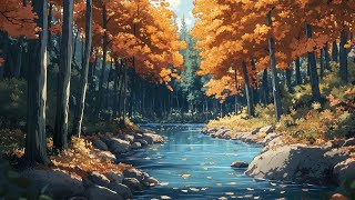 Peaceful and Cozy Autumn 🍂 | Relaxing Lo-fi Music with Birds Signing