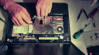 HP Compaq nx8220   Disassembly and fan cleaning   YouTube 720p