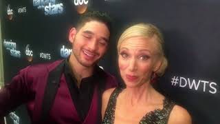 Debbie Gibson and Alan Bersten After Elimination on DWTS 25