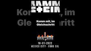 🔥 RAMMSTEIN 🔥🇲🇽 Mexico City 10.01.22 Foro Sol  #shorts #rammstein