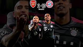 Arsenal vs Bayern Munchen 2-10 UCL 2017/18 🔥#shorts #youtube