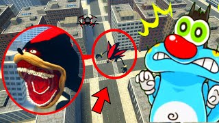 Oggy's Drones Catches THE SHADOW TAPES in a city Garrys mod With jack