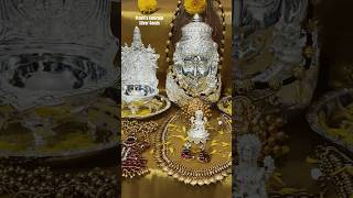 Varalakshmi Vratam! Silver Pooja Samagri #lakshmi #pooja #varalakshmi #lakshmiface #silver #trending