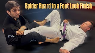 Spider guard to a foot lock finish