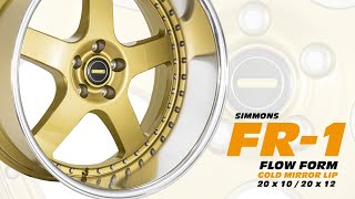 Wheel of the Week: SIMMONS FR-1 Flow Form Gold Mirror Lip 20 inch