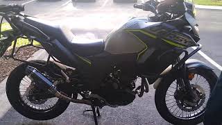 Part 4. 2020 Kawasaki Versys 300x with baffel out of exhaust,muffler, part 4