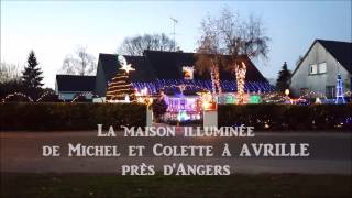 Maison illuminée à Avrillé près d'Angers (49)  Noël 2016