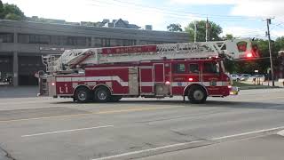 Bangor Maine Fire Department Engine 1 Rescue 1 Ladder 1 Fire Com 1 Full Response