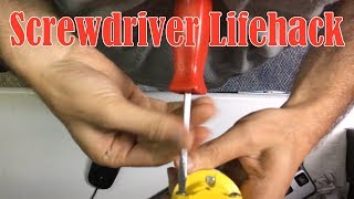 Screwdriver Lifehack - tool hack