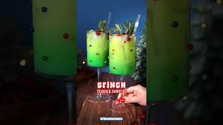 Let’s make a Grinch Tequila Sunrise! Easy Christmas Cocktail 💚🎄