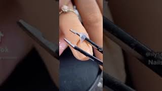 Deep cleaning cuticles Oops this gets stucks.(Senstive content)#Shorts.watchTillEnd