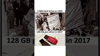 Hard drive in 1956 vs pen drive in 2017 #trading #trader #viral #video #viralshort #viralvideo #yt