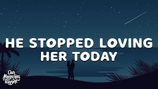 George Jones - He Stopped Loving Her Today (Lyrics)