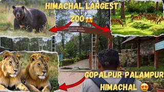 Exporling Himachal largest Gopalpur zoo😱!! Dhauladhar Nature park😍!! Palampur Himachal !!