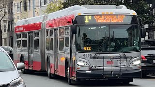 San Francisco MUNI 2017 New Flyer Xcelsior XDE60 6656 on route 1X California Express