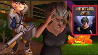 ALLERGIES AND ANTICS || SCARY TEACHER 3D GAMEPLAY