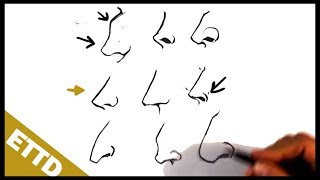 How to Draw Different Nose Types - Easy Things to Draw for Beginners