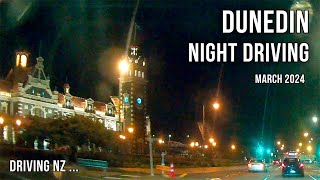 Driving New Zealand: Dunedin night driving | 4K