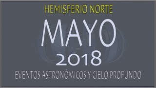 CIELO DE MAYO 2018. HEMISFERIO NORTE