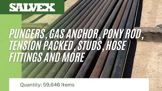 Virtual Product Inspection at Salvex - Pungers, Pony Rod, Tension Packed, Hose Fittings and more