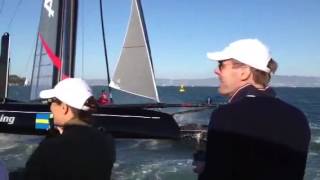 On a Marker Boat at the America's Cup